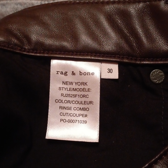 Rag & Bone Lori Mid Rise Wide Leg Jeans In Mid-Rinse Combo Size 30 - Picture 6 of 7